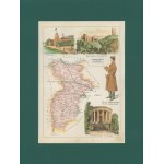 Gubernia Lubelska Powiat Nowo-Aleksandryjski Józef Michał Bazewicz [mapa Królestwo Polskie 1907]