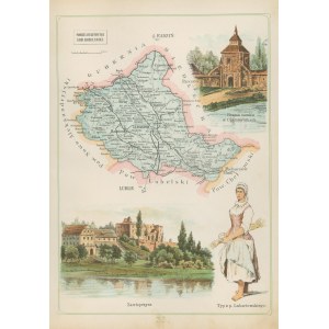 Lublin Governorate Lubartow District Jozef Michal Bazewicz [map Kingdom of Poland 1907].
