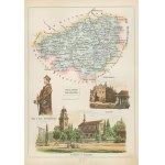 Lublin Governorate Zamojski District Józef Michał Bazewicz [map Kingdom of Poland 1907].