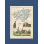 Lublin Governorate Zamojski District Józef Michał Bazewicz [map Kingdom of Poland 1907].