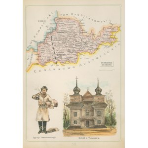 Gubernia Lubelska Powiat Tomaszowski Józef Michał Bazewicz [mapa Królestwo Polskie 1907]