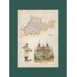 Gubernia Lubelska Powiat Tomaszowski Józef Michał Bazewicz [mapa Królestwo Polskie 1907]
