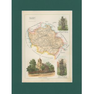 Gubernia Lubelska Powiat Janowski Józef Michał Bazewicz [mapa Królestwo Polskie 1907]