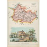 Gubernia Lubelska Powiat Biłgorajski Józef Michał Bazewicz [mapa Królestwo Polskie 1907]