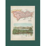 Gubernia Łomżyńska Powiat Kolneński Józef Michał Bazewicz [mapa Królestwo Polskie 1907]