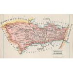 Gubernia Łomżyńska Powiat Kolneński Józef Michał Bazewicz [mapa Królestwo Polskie 1907]
