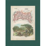 Gubernia Łomżyńska Powiat Ostrowski Józef Michał Bazewicz [mapa Królestwo Polskie 1907]