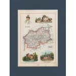 Gubernia Radomska Powiat Opoczyński Józef Michał Bazewicz [mapa Królestwo Polskie 1907]