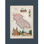 Gubernia Siedlecka Powiat Garwoliński Józef Michał Bazewicz [mapa Królestwo Polskie 1907]
