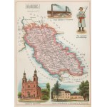 Gubernia Siedlecka Powiat Garwoliński Józef Michał Bazewicz [mapa Królestwo Polskie 1907]