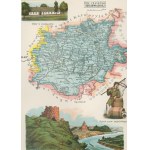 Gubernia Suwalska Powiat Sejneński Józef Michał Bazewicz [map Kingdom of Poland 1907].