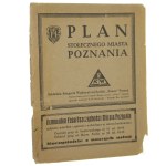 Plan de la capitale de Poznań el. par le bureau d'édition Eles, dessin de K. W. Kledecki [après 1945].