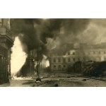 [WARSAW Uprising] Burning houses on Ordynacka Street photo: Sylwester Braun a.k.a. Kris [photo / 1945].