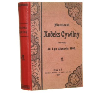 Niemiecki kodeks cywilny obowiązujący od 1 stycznia 1900 na język polski przetłom. Waleryan Zieliński [1900]