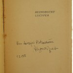 Unemployed Lucifer stories by Aleksander Wat [AUTOGRAPH / From the book collection of Andrzej Czcibor-Piotrowski / 1927].