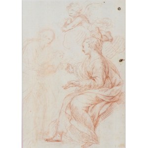 Study for the Holy Family with putto, Bolognese artist from the early 18th century