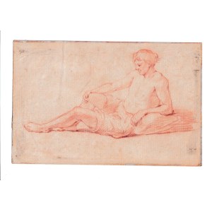 Study for a Seated Male Figure, 18th-century Ligurian school