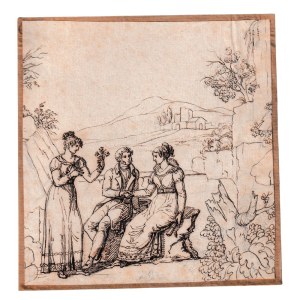 Pastoral scene, 18th-century French school
