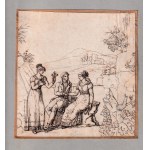Pastoral scene, 18th-century French school