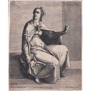 Pieter Perret ( 1555 - 1555 ), Sibylle, d'après Federico Zuccaro