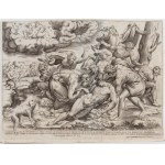 Nicolas Beatrizet (attribuito a) ( c. 1507 - 1573 ), Death of Meleager, after Francesco Salviati