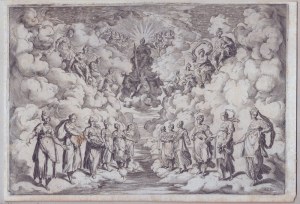 Agostino Carracci ( 1557 - 1602 ), The Harmony of the Spheres, after Bernardo Buontalenti