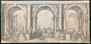 Jan Saenredam ( c.1565 - 1607 ), The Feast in the House of Levi, after Paolo Veronese's