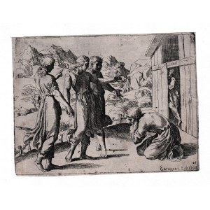 Giovanni Lanfranco ( Parma 1582 - Roma 1647 ), History of the Old Testament painted in Rome by Raphael