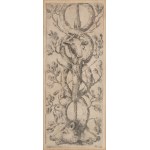 Stefano della Bella ( Firenze 1610 - 1664 ), Ornamental panel with two boar heads, from 