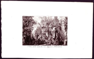 Giovanni Battista Piranesi ( Mogliano Veneto 1720 - Venezia 1778 ), Idea delle antiche vie Appia e Ardeatina