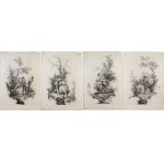 Joseph Wagner ( 1706 - 1786 ), Four Seasons, after Jacopo Amigoni
