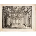 Louis Jean Desprez ( 1743 - 1804 ), Architecture, Sallon (Internal view of Palazzo Spinola in Genoa), after Charles de Wailly,