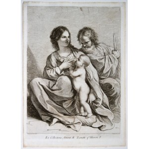 Francesco Bartolozzi ( 1728 - 1815 ), The Holy Family, after Guercino