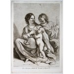 Francesco Bartolozzi ( 1728 - 1815 ), The Holy Family, after Guercino