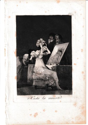 Francisco Goya ( 1746 - 1828 ), Hasta la muerte, 1799