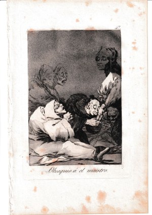 Francisco Goya ( 1746 - 1828 ), Obsequio al maestro, 1799