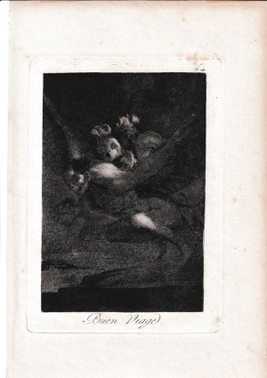 Francisco Goya ( 1746 - 1828 ), Buen viaje, 1799 (1855)