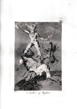 Francisco Goya ( 1746 - 1828 ), Subir y bajar, 1799 (1855)