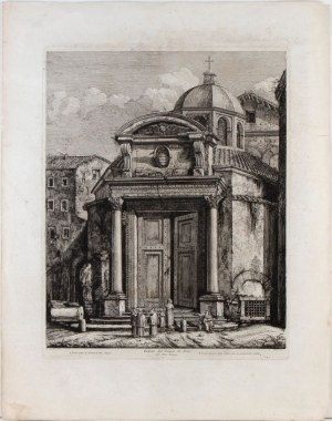 Luigi Rossini ( 1790 - 1857 ), View of the Temple of Remus