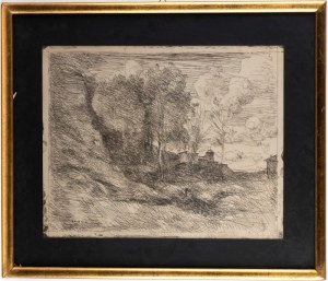 Jean-Baptiste Camille Corot (1796-1875), Souvenir d'Ostie