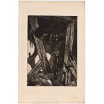 Félicien Rops ( Namur 1833 - Essonnes 1898 ), Le Pendu à la cloche