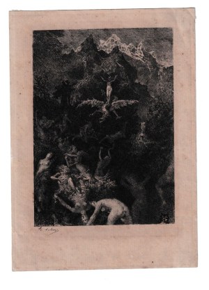 Adolphe Lalauze ( 1838 - 1906 ), Witchcraft scene