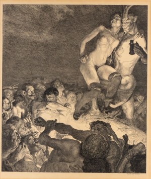 Otto Greiner ( 1869 - 1916 ), Der Teufel zeigt das Weib dem Volke , 1898