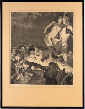 Otto Greiner ( 1869 - 1916 ), Der Teufel zeigt das Weib dem Volke , 1898