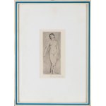 Lovis Corinth ( Tapiau 1858 - Zandvoort 1925 ), Standing female nude, 1896