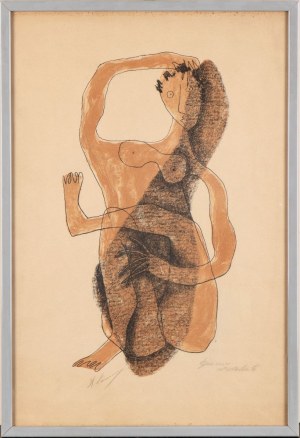 HENRI LAURENS ( Parigi 1885 - 1954 ), Femme assise à la jambe levée