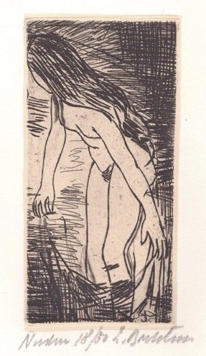 LUIGI BARTOLINI ( Cupramontana 1892 - Roma 1963 ), Nudino, 1945