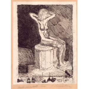 LUIGI BARTOLINI ( Cupramontana 1892 - Roma 1963 ), Modella con le viole ai piedi, 1936