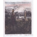 LUIGI BARTOLINI ( Cupramontana 1892 - Roma 1963 ), Estate nel fiume Chienti