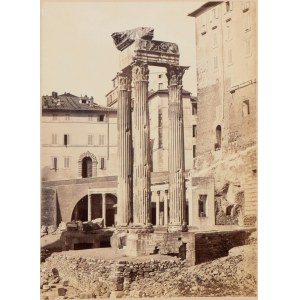 Temple of Vespasian in Rome, 1870-1875